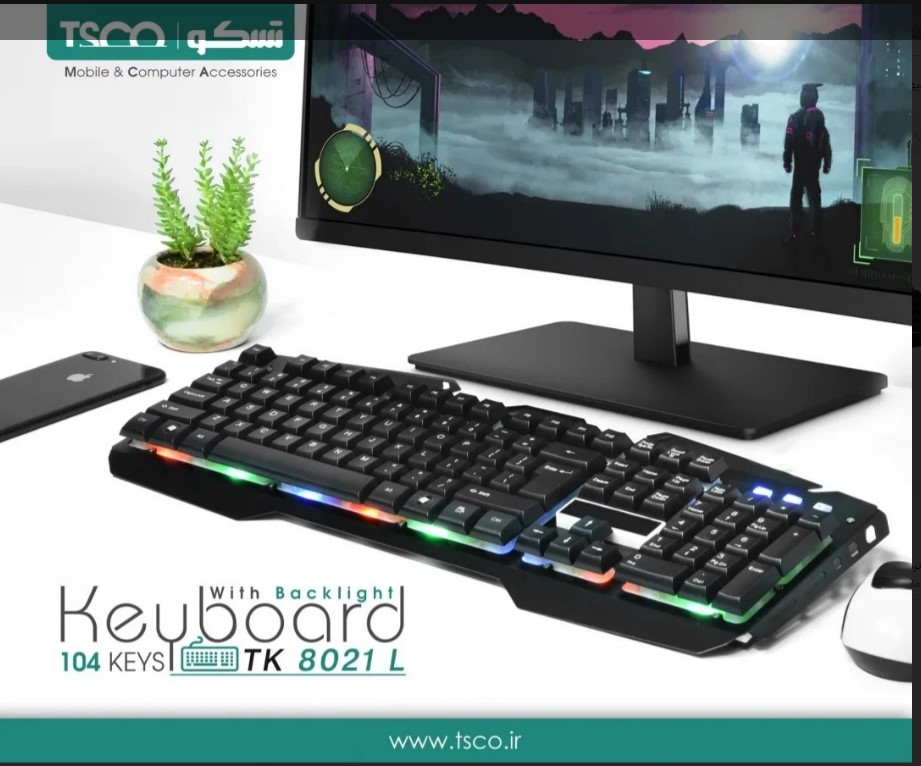 TK 8021L Gaming Keyboard RGB LED