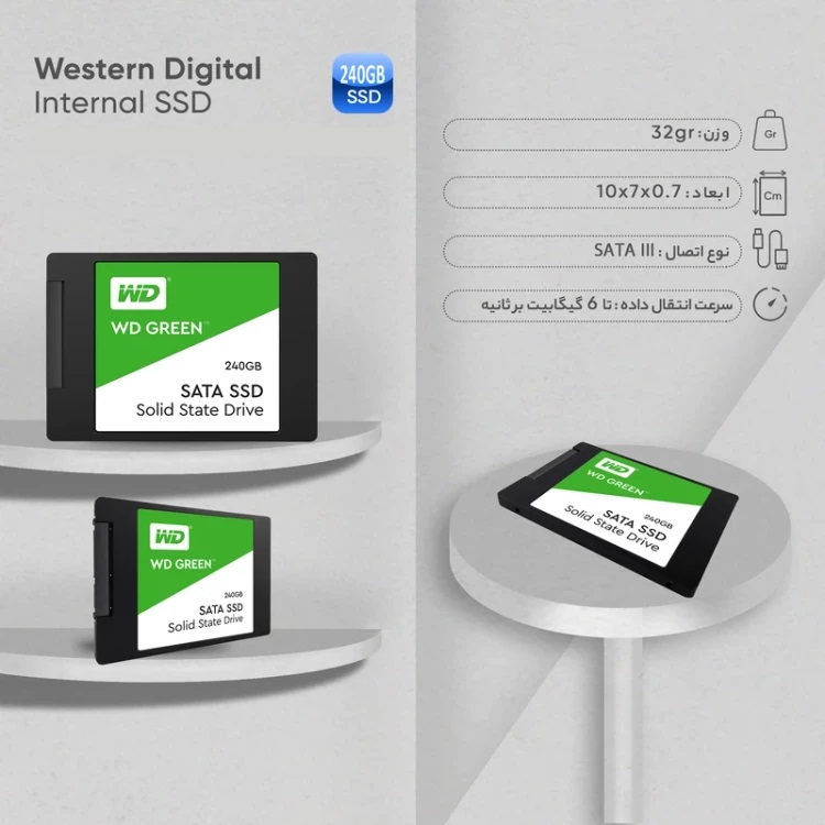 1 Western Digital Green 240GB Internal SSD Drive