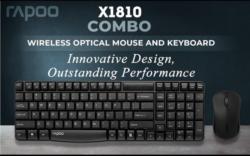 Rapoo X1810 Wireless Keyboard and Mouse